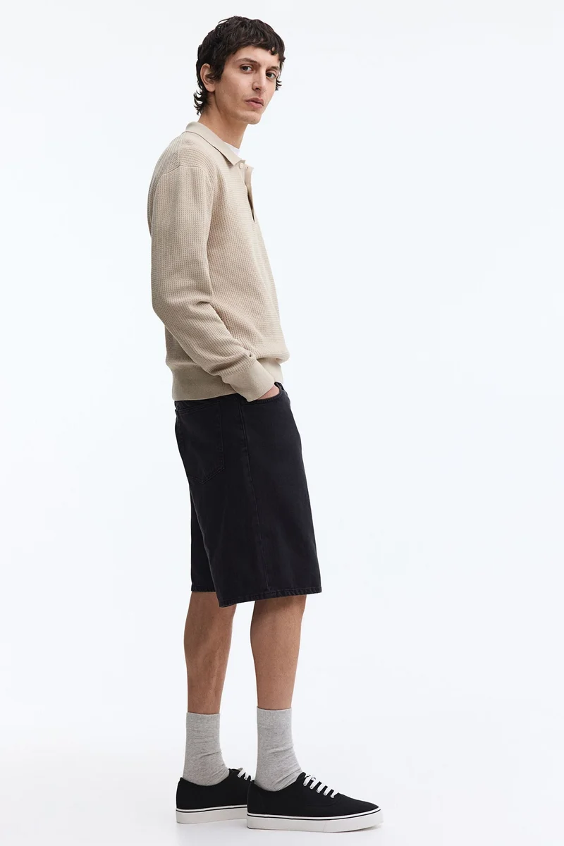 H&M  Relaxed denim shorts for Men | Best Price UAE