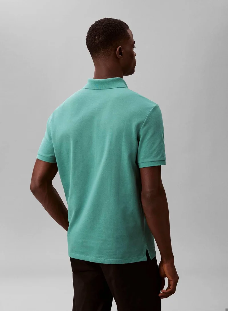 Calvin Klein Jeans  Cotton Piqué Polo Shirt for Men | Best Price UAE