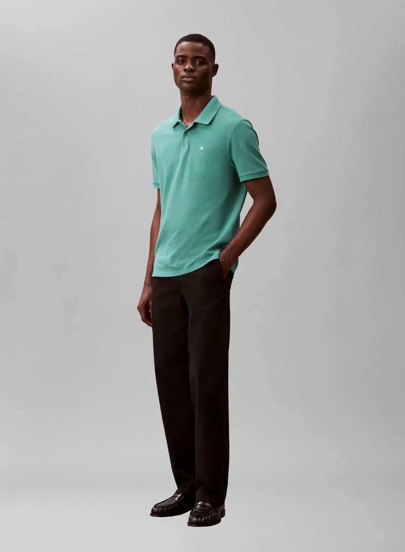 Calvin Klein Jeans  Cotton Piqué Polo Shirt for Men | Best Price UAE