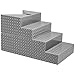 Figures Toy Company Set of 4 Deluxe Gray Breakable Ring Stairs for Wrestling Action Figure Rings - Image 3