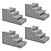 Figures Toy Company Set of 4 Deluxe Gray Breakable Ring Stairs for Wrestling Action Figure Rings - Image 2
