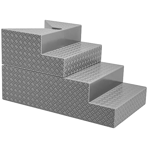 Figures Toy Company Set of 4 Deluxe Gray Breakable Ring Stairs for Wrestling Action Figure Rings - Image 5