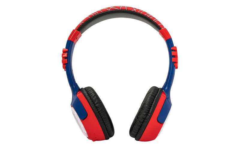 eKids Spiderman Kids Bluetooth Headphones, Wireless Headphones with Microphone Includes Aux Cord, Volume Reduced Kids Foldable Headphones for School, Home, or Travel - Image 3