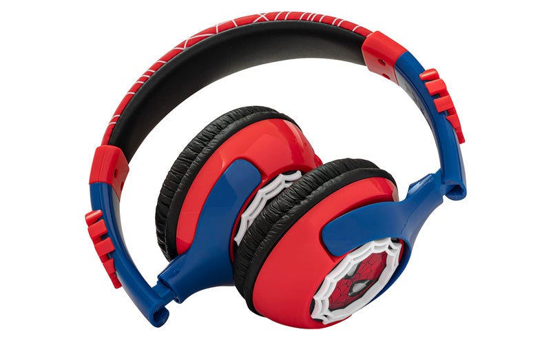 eKids Spiderman Kids Bluetooth Headphones, Wireless Headphones with Microphone Includes Aux Cord, Volume Reduced Kids Foldable Headphones for School, Home, or Travel - Image 4