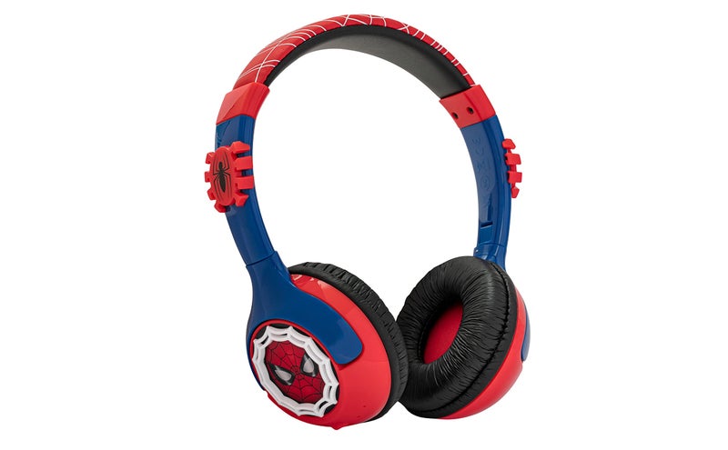 eKids Spiderman Kids Bluetooth Headphones, Wireless Headphones with Microphone Includes Aux Cord, Volume Reduced Kids Foldable Headphones for School, Home, or Travel - Image 2