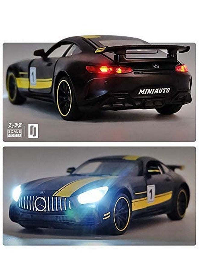 Sky Tech Mercedes Benz Amg Gtr 1:32 Model Car Exclusive Alloy Metal Pull Back Die-Cast Car Diecast Metal Pullback Toy Car With Openable Doors & Light Music Best Gifts Toys Kids【Colors As Per Stock】  - Image 4