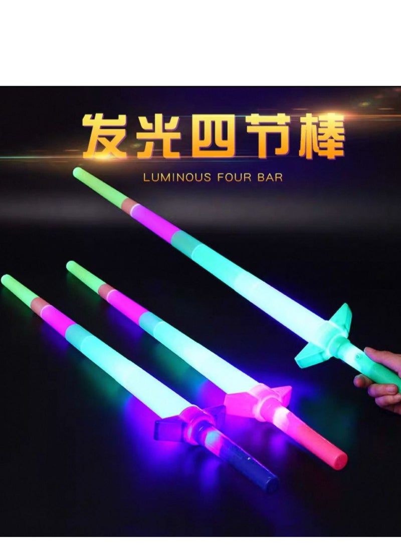 Kids' Extendable Glow Sword Toy, Flashing Light Stick. - Image 3