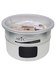 ARTC ARTC Portable Kunafa Warming Stand - Arabic Turkish Sweet Kunafa Dish - Cooking and Serving Dishes with a Diameter of 34 cm - Silver Aluminum Kunafa Heater  - Image 1