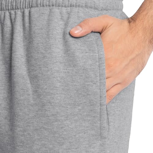 Fruit of the Loom Men's Eversoft Fleece Sweatpants & Joggers (Regular & Big Man), Joggers-Grey Heather, X-Large - Image 4