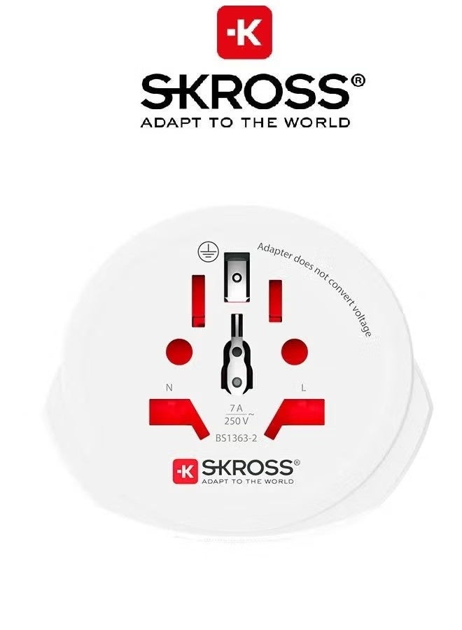 سكروس محول سفر SKROSS عالمي إلى المملكة المتحدة قابس حائط متعدد المنافذ - Image 3