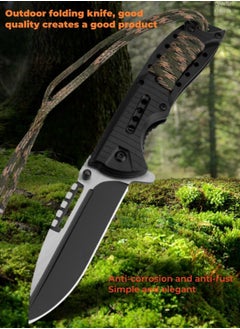 Browning Stainless Steel Camping Outdoor Folding Knife, Convenient and Multifunctional Survival Pocket Knife  - Image 3