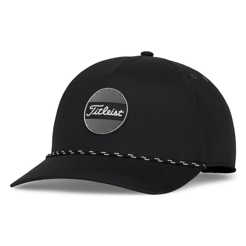 Titleist Boardwalk Rope Golf Hat, Black/White - Image 1
