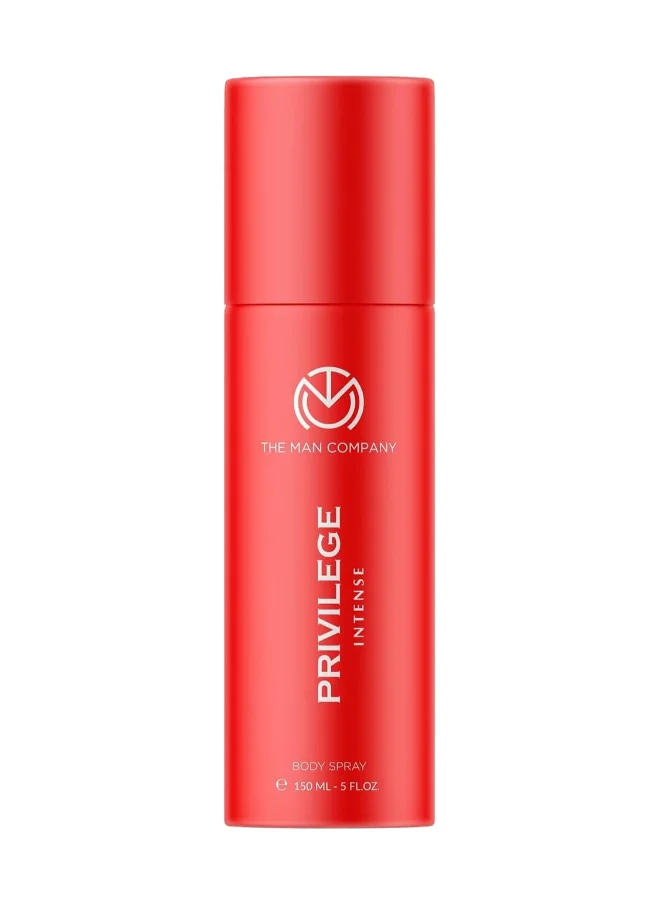 The Man Company Privilege Intense Deodorant For Men, Premium Body Spray, Long-Lasting Fragrance, Perfect Deo For Everyday Use, 150 ML