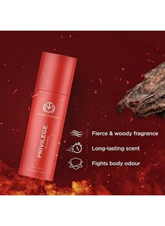 The Man Company Privilege Intense Deodorant For Men, Premium Body Spray, Long-Lasting Fragrance, Perfect Deo For Everyday Use, 150 ML  - Image 3