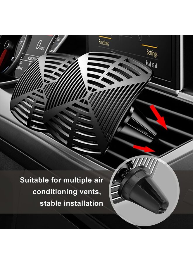 قطعتان من عاكس مكيف هواء السيارة القابل للفصل، عاكس هواء السيارة، عاكس الرياح، ملحقات منفذ هواء السيارة القابل للتعديل، مربع أساسي للسيارة من الداخل (صغير) - Image 4