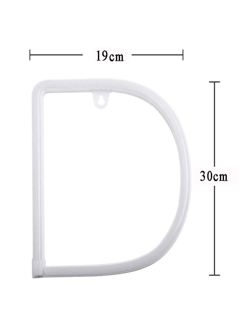 سلة حرف بإضاءة النيون باللون الأحمر الدافىء – D - Image 2
