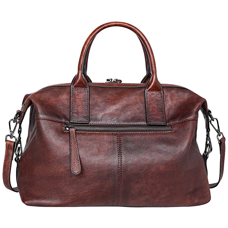 Iswee Shoulder Bag Satchel Purses Vintage Leather Handbags for Women Luxury Tote Purse Large Crossbody Bags Hobo (Coffee) - Image 4