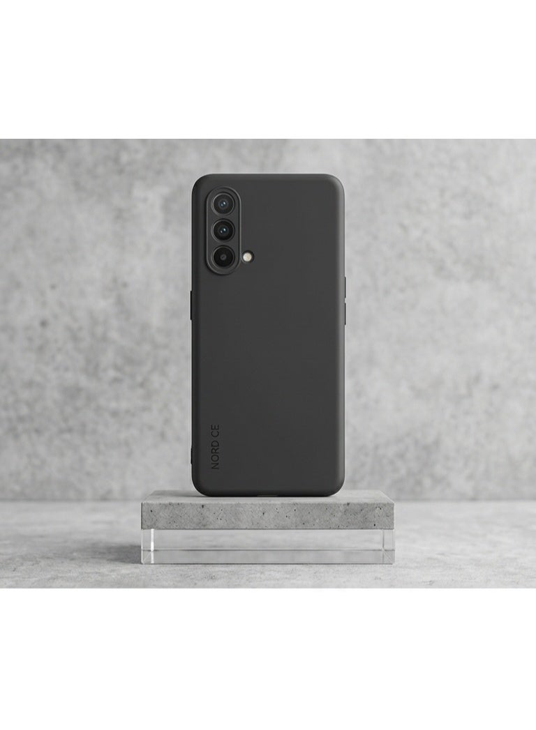 جراب حماية لهاتف OnePlus Nord CE، غطاء سيليكون رفيع أسود مطفأ مقاوم للصدمات مع حماية للكاميرا - Image 2