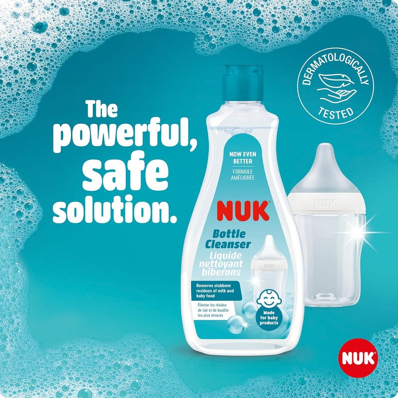 NUK Baby Bottle Cleanser | 500 ml | Ideal for Cleaning Baby Bottles, Teats & Accessories | Fragrance Free | pH Neutral | 100% Recycled Bottle - Image 5
