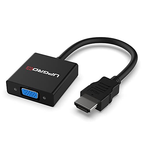UPGROW HDMI to VGA Adapter HDMI Male to VGA Female Converter Support Computer, Desktop, Laptop, PC, Monitor, Projector, HDTV, Chromebook, Xbox and More, Model Number: UPGROWHMVF01 - Image 1