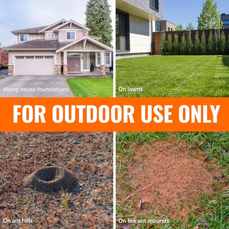 Terro مبيد النمل بلس للتحكم في الحشرات متعددة الأغراض في الهواء الطلق - يقضي على النمل الناري، البراغيث، الصراصير، وغيرها من الحشرات الزاحفة - حبيبات قتل النمل - T901SR، عبوة 2 - Image 5