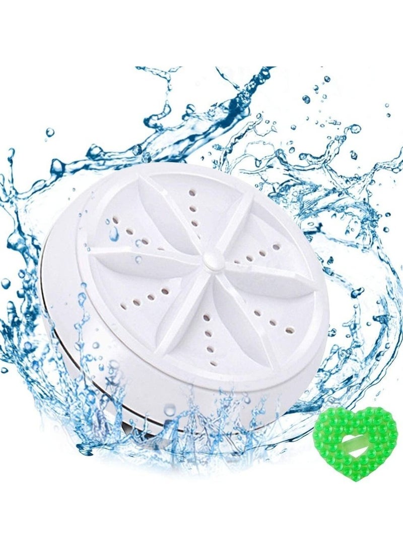 DubaiGallery 2 in 1 Ultrasonic Turbo Washer Portable Travel Rotation Air Bubble Washing Machine Mini Ultrasonic Washing Machine - Image 4