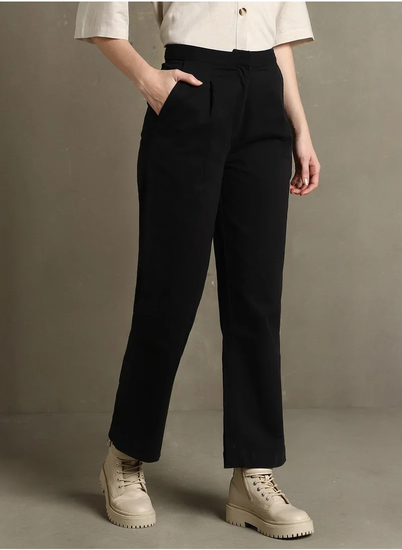 Dennis Lingo Black Pants For Women