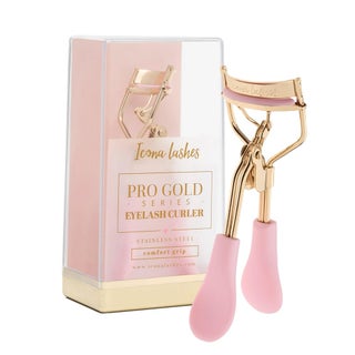 Icona Lashes Eyelash Curler - 24K Gold-Plated Stainless Steel Precision Eye Lash Curler for Lush, Luxurious Lashes - Silicone Eyelash Curler Pads, Ergonomic Cushioned Handles - with Replacement Pads - pzsku/Z5D16B6D352AEB2FD88D1Z/45/_/1741798724/85964297-339e-4035-a45d-869428f19309