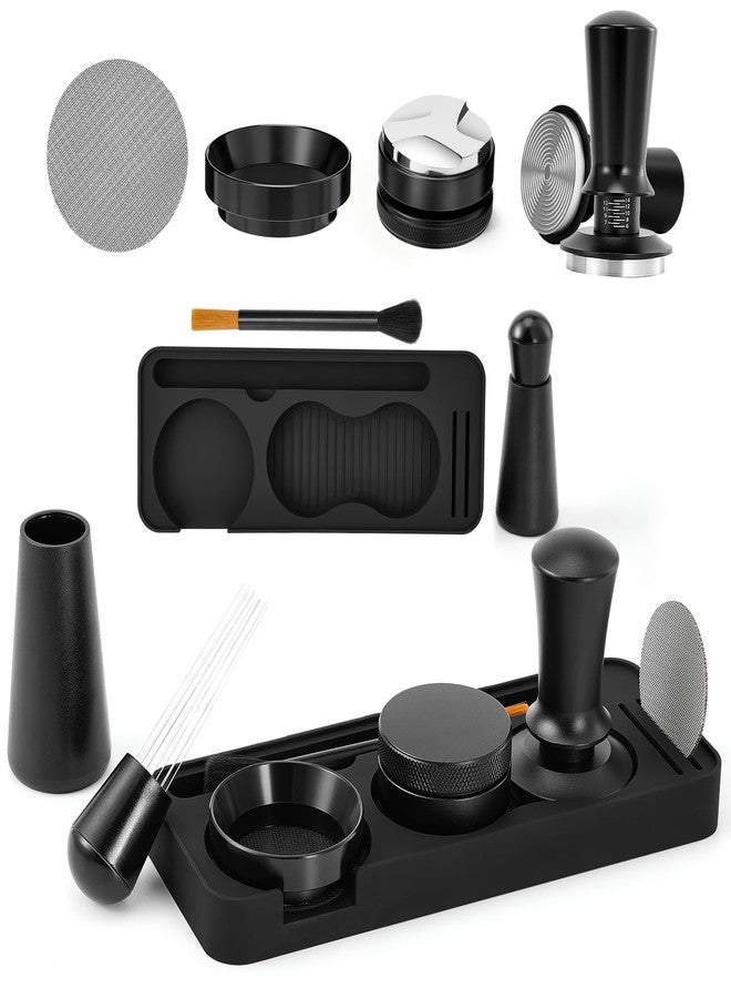 Koalafast 51mm Espresso Accessories Kit with Silicone Tamping Station, 7 PCS Espresso Tools Set Includes Coffee Distributor, Tamper, WDT Tool, Dosing Funnel, Puck Screen, Brush for 51mm Portafilter - Image 1