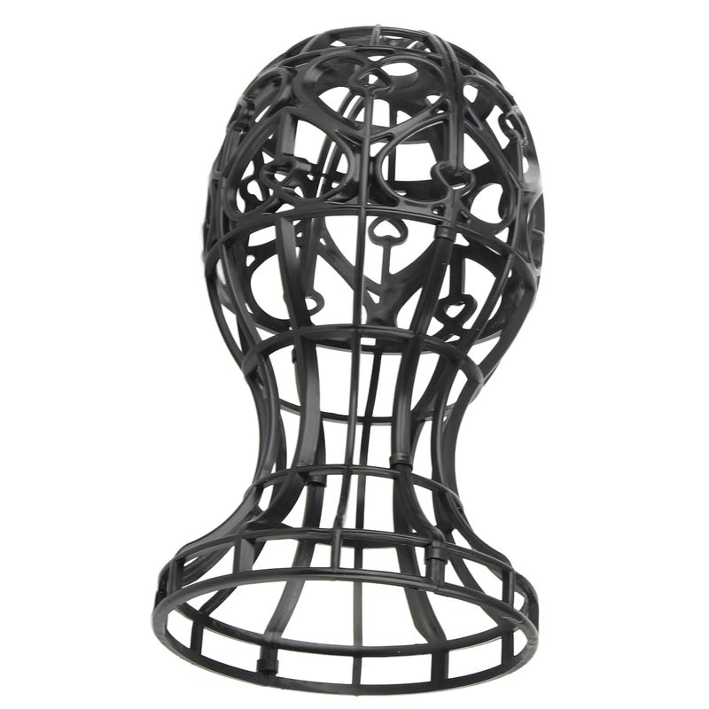 Wytino Wig Stand, Modern Dresser Top Decorative Wig Hanger Hat Display Racks, ABS Portable Foldable Wig Display Holder Bracket (black) - Image 1