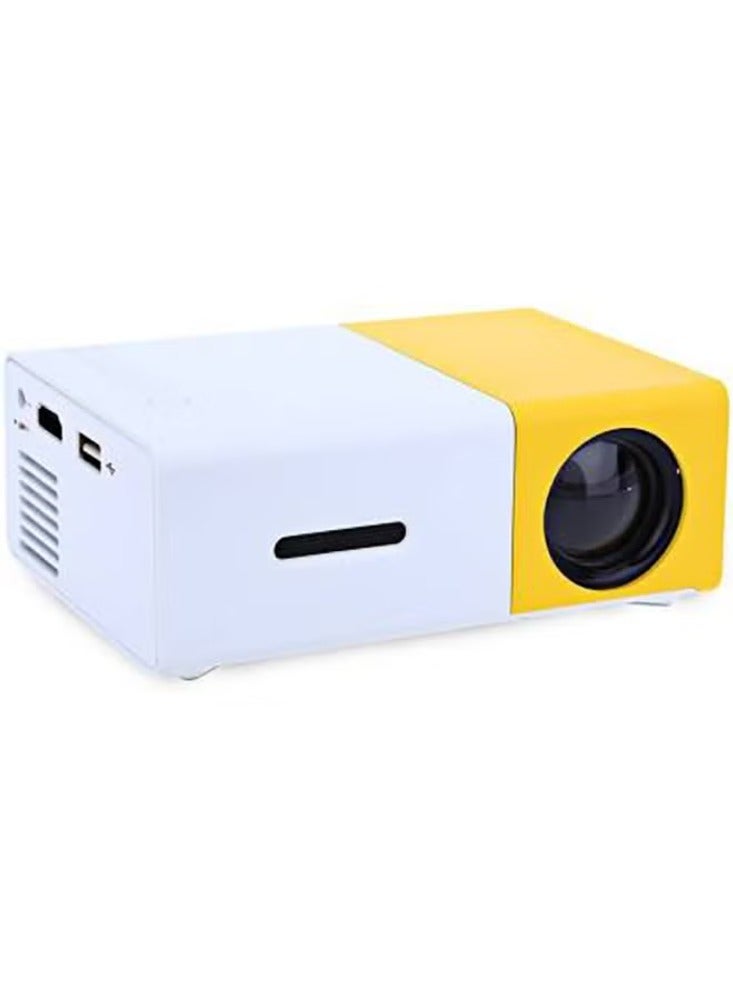 جهاز عرض QVGA LED محمول YG300 بقوة 400 لومن مع جهاز تحكم عن بعد YG300 أبيض/أصفر - Image 1