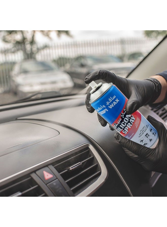 Safi WAX Silicone Spray 200ml Multi Purpose Lubricant Polish Protectant for Rubber Plastic Metal - Image 4