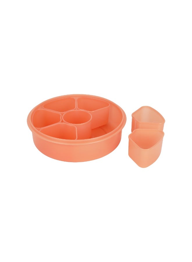 Royalford Indian Masala Dabba RF12904 Seasoning Box 7 Compartments with Clip on Lock Lid Elegant Plastic Spice Container Plastic Masala Spices Box - Image 4