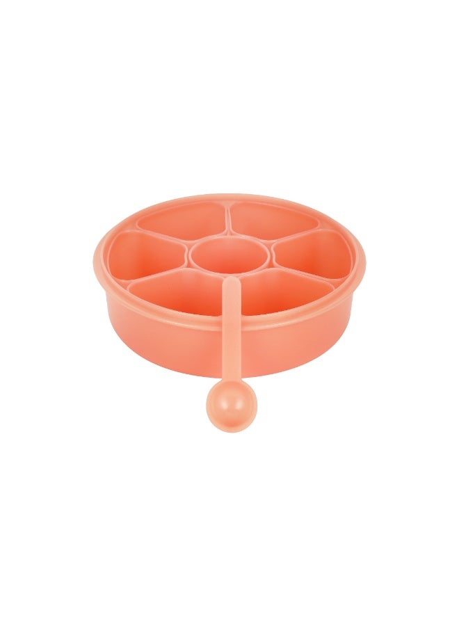 Royalford Indian Masala Dabba RF12904 Seasoning Box 7 Compartments with Clip on Lock Lid Elegant Plastic Spice Container Plastic Masala Spices Box - Image 1