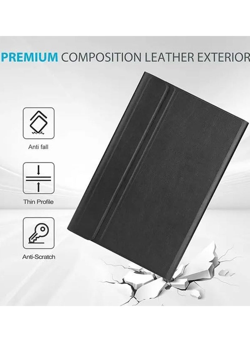 Arabic and English Backlit Keyboard Case Compatible with Xiaomi Redmi Pad SE 8.7 Inch (2024), with Magnetic Removable Wireless Colorful Backlit Touch Keyboard and Protective Case - Image 3