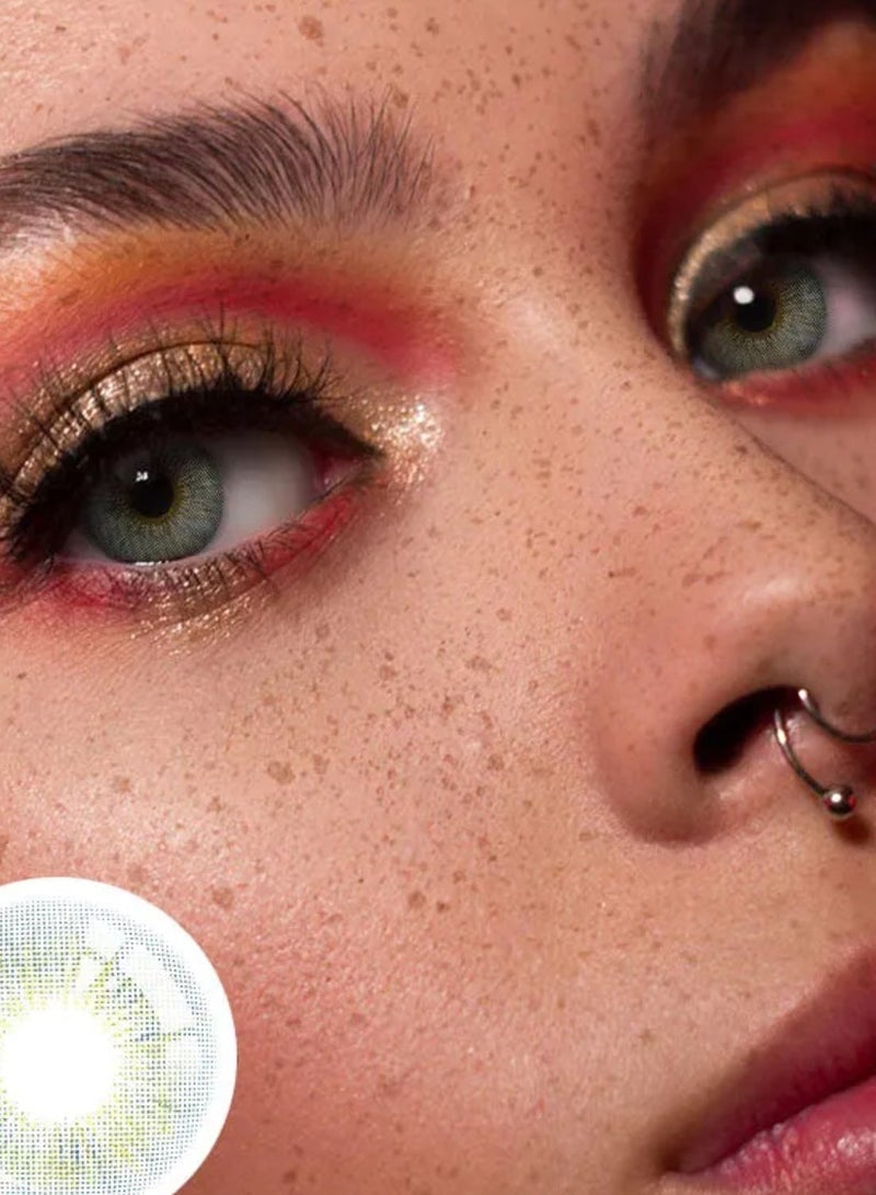 يونيبلينغ عدسات لاصقة ملونة سنوية بيرست بابل الأخضر - Image 3