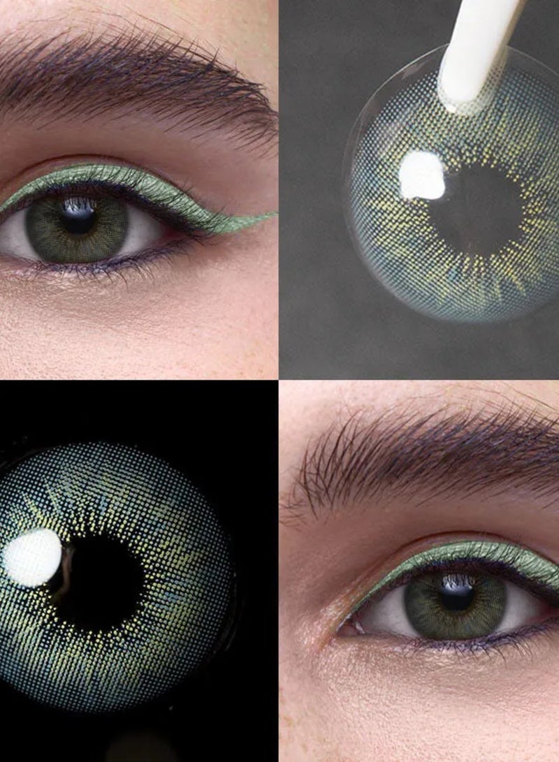 يونيبلينغ عدسات لاصقة ملونة سنوية بيرست بابل الأخضر - Image 2