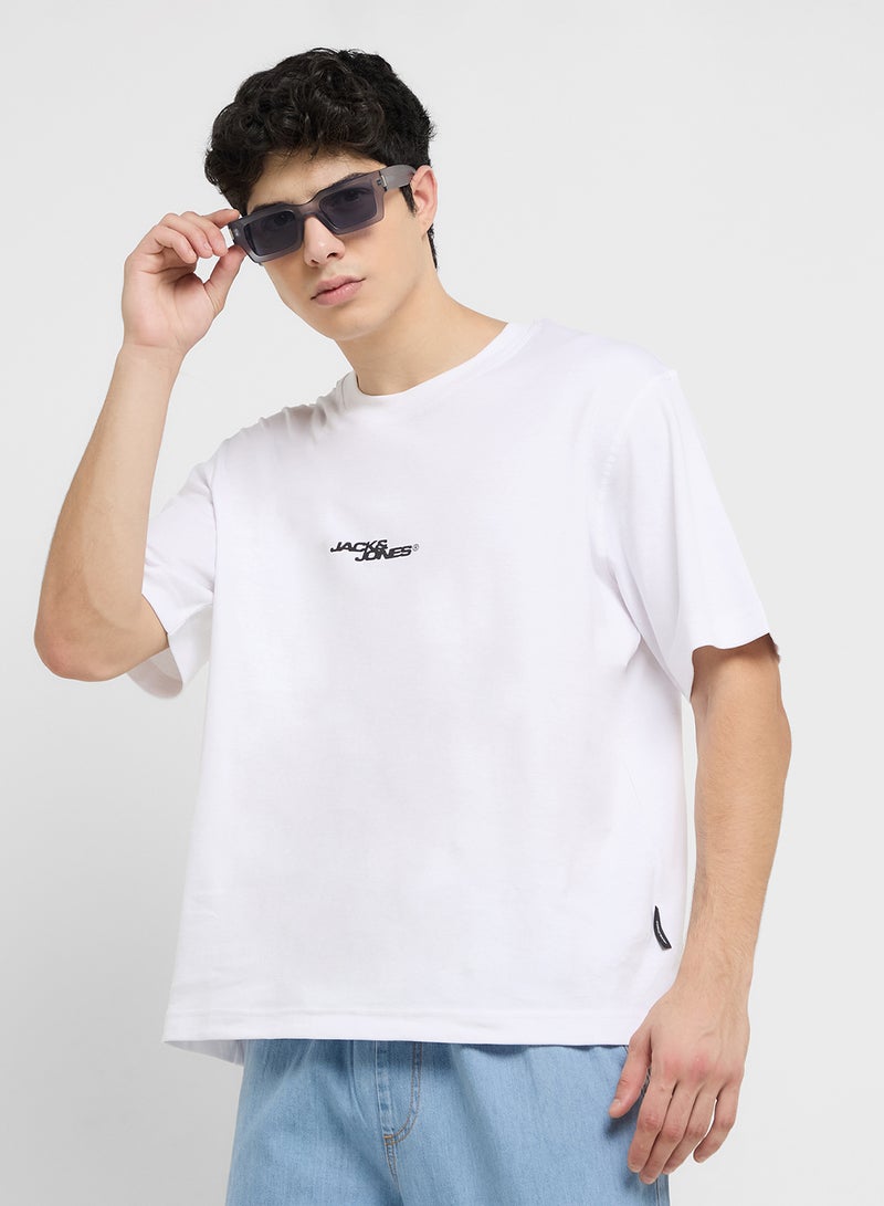Jcosago Photo Back Short Sleeve  Crew Neck T-Shirt