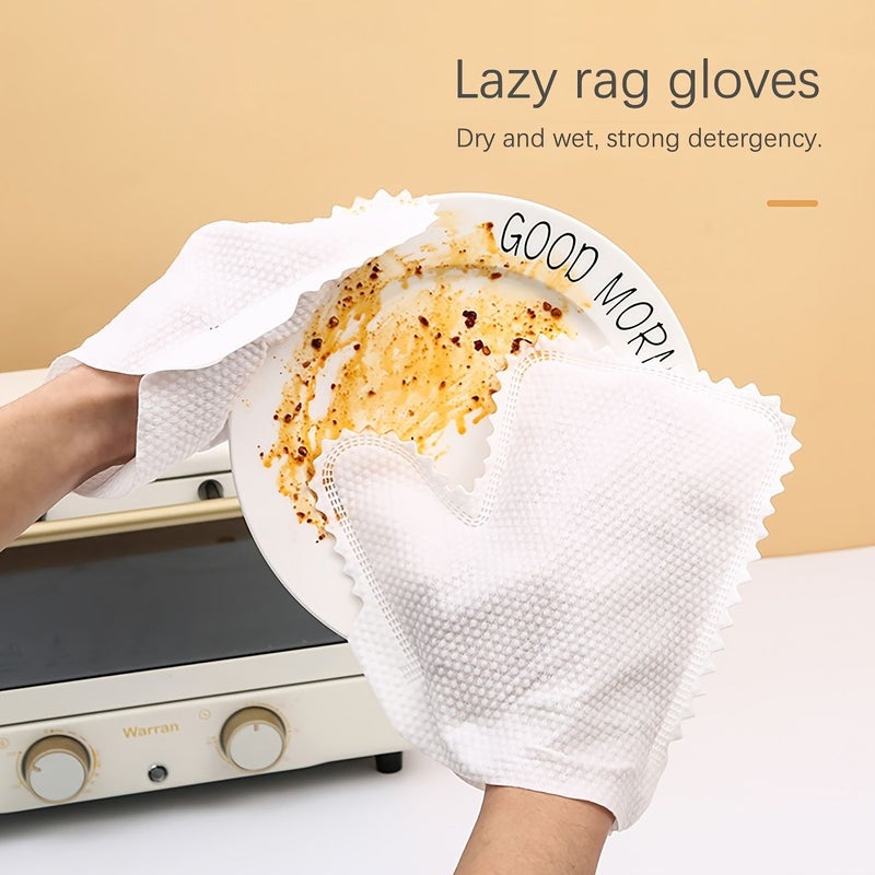Nonwoven Anti Static Wipe Gloves 6 Pieces For Household Cleaning Keyboard Dust - Image 2