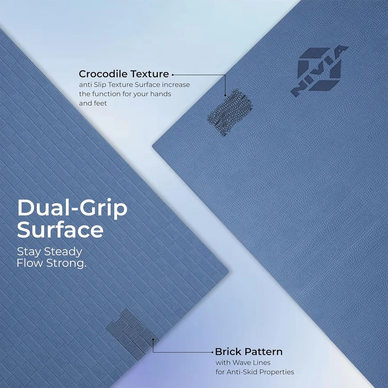 نيفيا Nivia Spark EVA Yoga Mat - 6mm Thickness, Navy Blue, for Home Workout and Gym Exercise