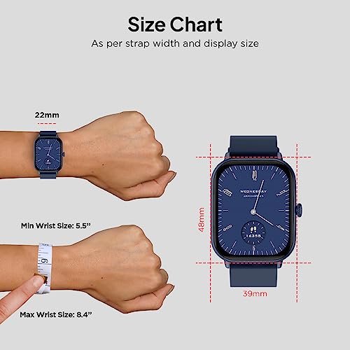 Fire-Boltt Ninja Call Pro Max 51.05mm (2.01 inch) HD Display Smart Watch, Bluetooth Calling, 120+ Sports Modes, Health Suite, Voice Assistance (Blue) - Image 3