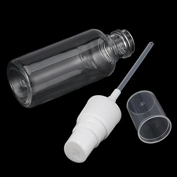 MOUYAT 60 PCS 30ml Clear Spray Bottles Plastic Fine Mist Spray Bottles with Funnels And Labels Plastic Refillable Spray Travel Bottle for Essential Oils Perfumes Floral Waters - Image 4