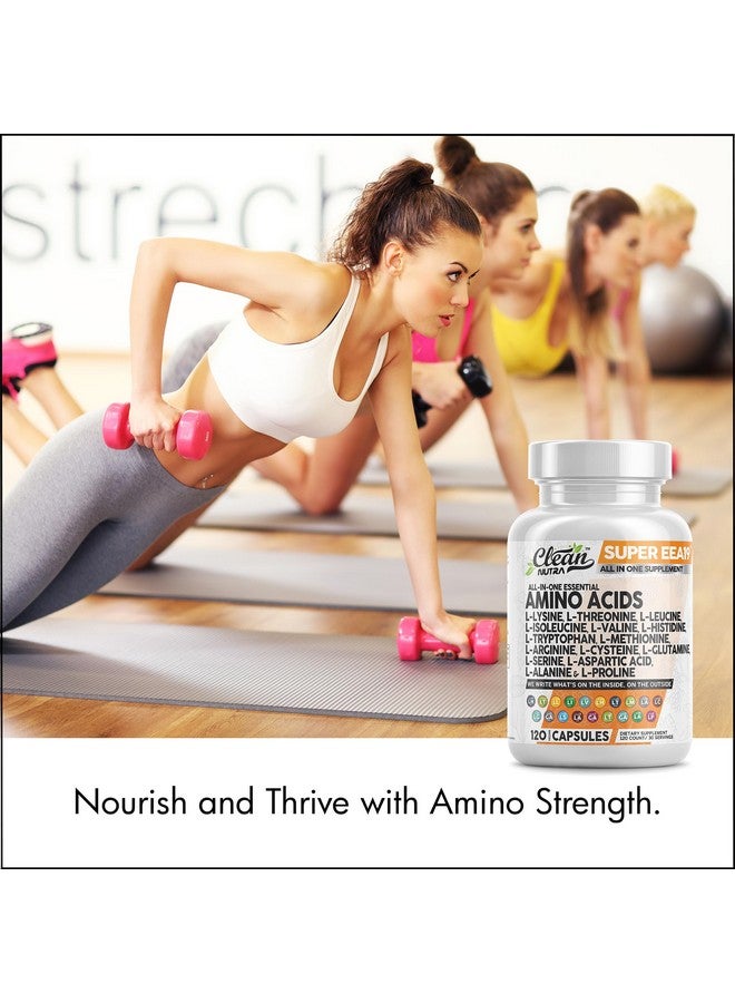Clean Nutraceuticals Amino Acids Supplement L-Lysine, L-Threonine, L-Leucine, Isoleucine, Valine, L-Histidine, L-Tryptophan, L-Methionine, L-Arginine, L-Cysteine, L-Glutamine, L-Serine, Aspartic Acid, Alanine, L-Proline - Image 5