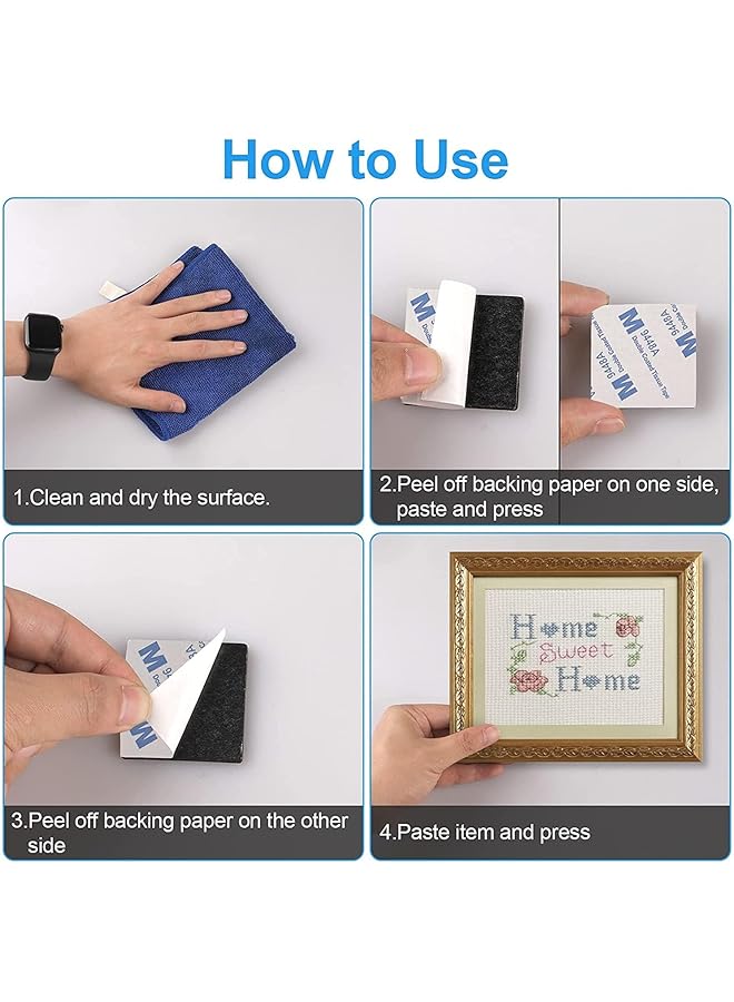 erorex 60 Pcs Double Sided Sticky Pads Strong Sticky Double Sided Adhesive Foam Pads Double Sided Stickers For Holding Soundproof Pads Picture Light Hooks Squares And Rounds - Image 5