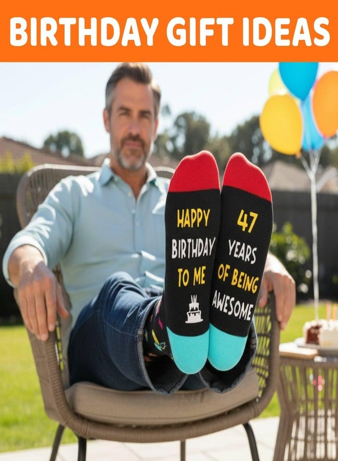 زي مارت هدايا عيد الميلاد الـ 47 من زمارت - جوارب رجالية ونسائية للرجال والنساء بعمر 47 عامًا، أفكار هدايا عيد ميلاد مميزة للأصدقاء الذين يبلغون الأربعين من العمر - Image 5