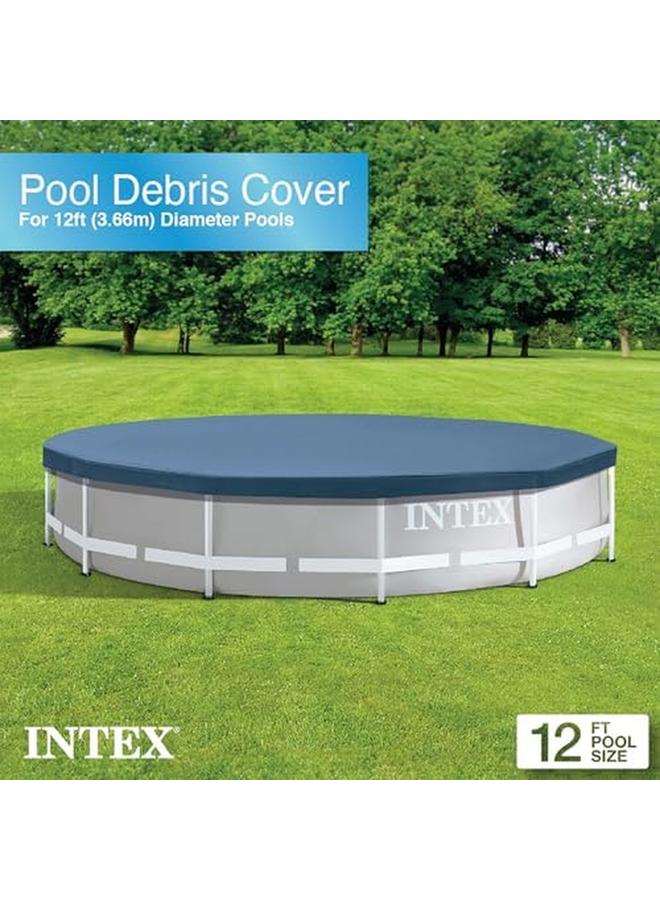 INTEX 12 Ft. Metal Frame Above Ground Pool Cover - Image 2