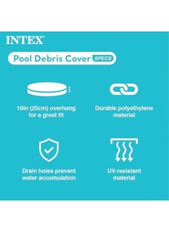 INTEX 12 Ft. Metal Frame Above Ground Pool Cover  - Image 3