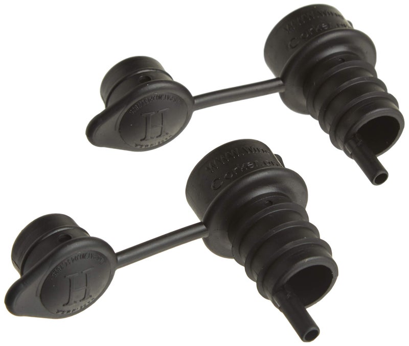 Haley's Corker 5-in-1 Wine Aerator, Stopper, Pourer, Filter and Re-Corker, 2 Pack - Image 1