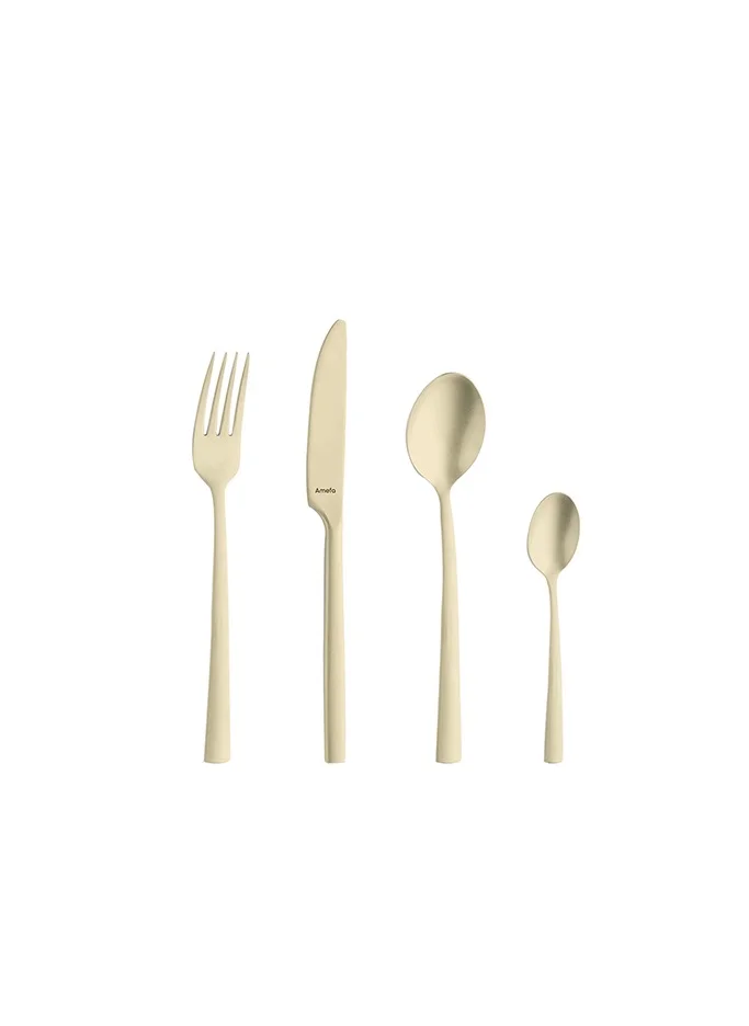 أميفا Manille PVD - 16 pcs Cutlery set Champagne