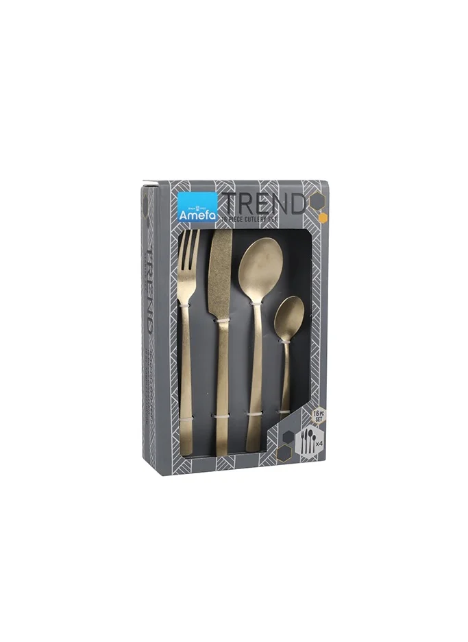 Amefa Manille PVD - 16 pcs Cutlery set Champagne